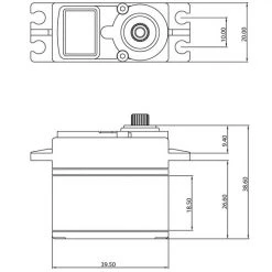 ProTek RC 100SS Standard Digital "Super Speed" Metal Gear Servo -ProTek RC Sales 2022 ptk 100ss 3