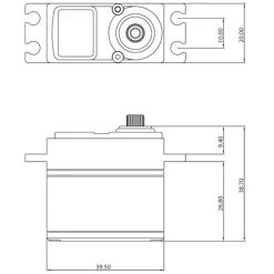 ProTek RC 130SS Standard Digital "Super Speed" Metal Gear Servo (High Voltage) -ProTek RC Sales 2022 ptk 130ss 3